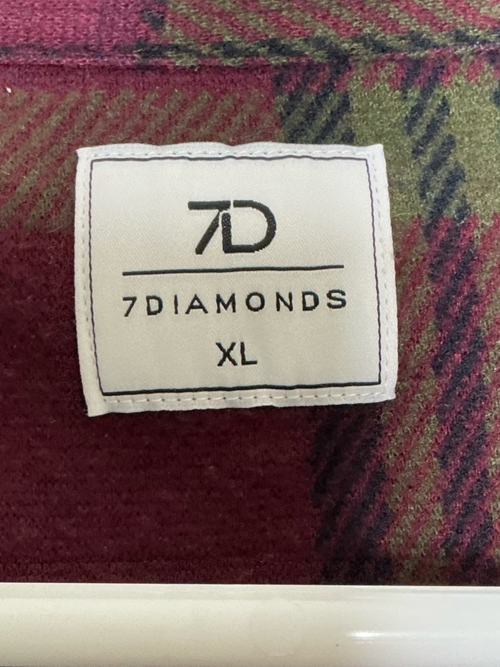 7 Diamonds Soft Flannel Multi-Plaid Button-Up Long Sleeve Shirt Size XL - Picture 14 of 15